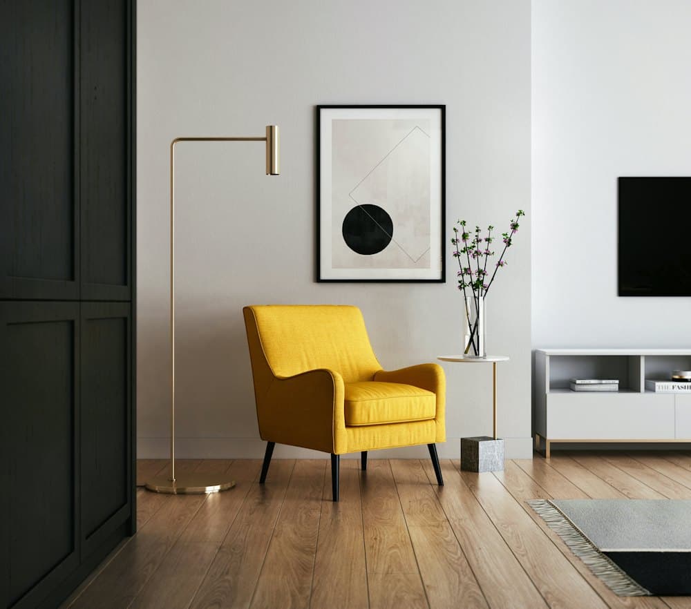 Interior styled with the Forma theme palette